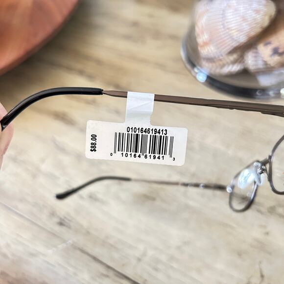 A2 Eyeglasses 100 Gunmetal Rectangular Frame 54.5 19 140  NEW - Picture 12 of 12